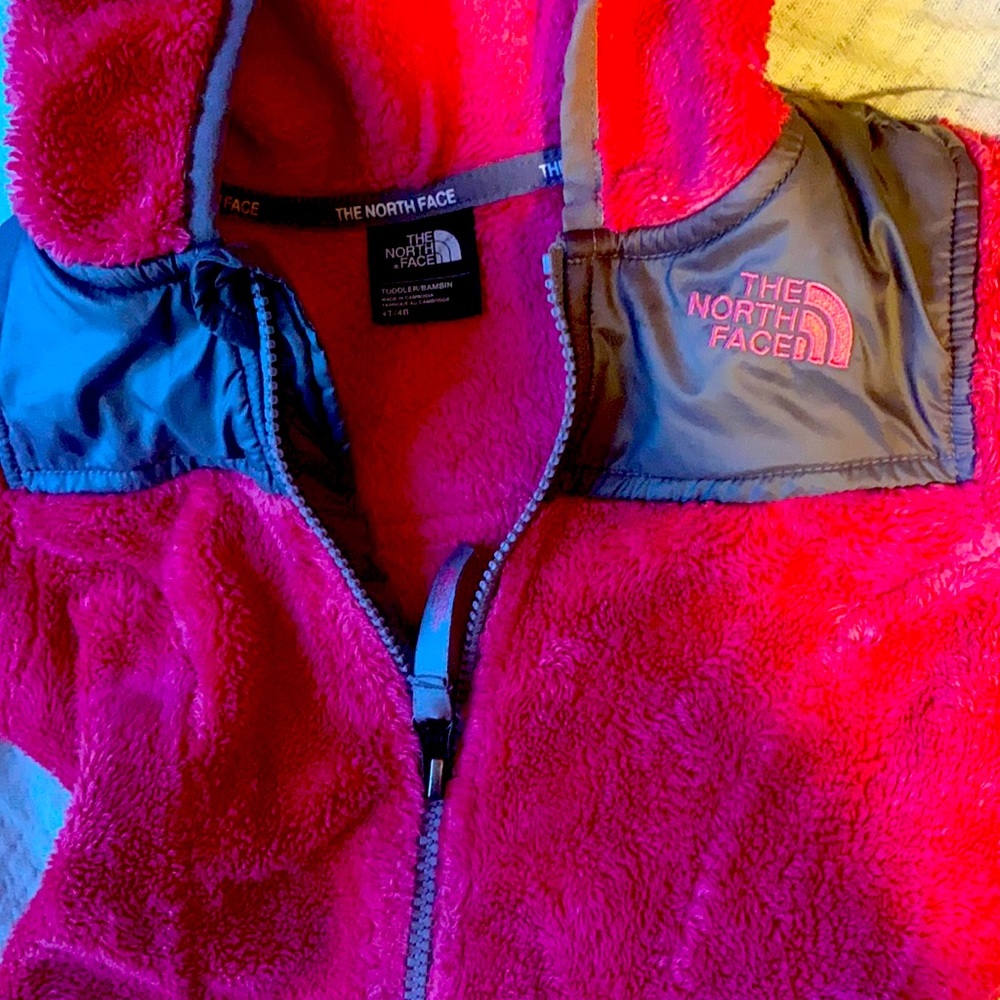 4t fleece pink north face
